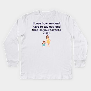 MOM is love Kids Long Sleeve T-Shirt